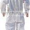Disposable PP PE Non Woven  Non-sterile Ppe Personal Safety coverall Single Use isolation Hazmat Suit Coveralls