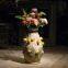 Creative Italy Countryside Retro Brownness Lemon Ceramic Flower Vase For Home Decor