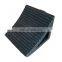 Black durable wheel chock set rubber wheel chock block with poly rope