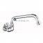 Wall mounted SUS304 nickle brushed stainless steel kitchen sink faucet
