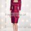 Knee-Length Mother of the Bride Dress with Three Quarter Sleeve Jacket and Beading High Quality Mother of the Bride Dress