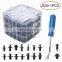 universal Mixed 625 Pcs/box Car Fasteners kit Auto Bumper Rivet Push Engine Cover Fender With Removal Tool