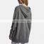 Custom Women Cashmere Wool Knit Casual Long Oversize Pullover Hoodie