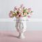 Wholesale Modern Decoration Woman White Ceramic Body Face Vase For Flower
