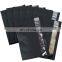 5x7 Inches Resealable Matte Black Food Storage Plastic Bags with Practical Stand Up Bottom and Vertical Viewing Window