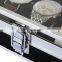 Manufacturer wholesale clear 10 slots aluminum wrist watch display box storage