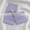 PandaSew Custom Logo Taro Purple High Quality Microfiber Packaging Jewelry Pouch with Band