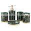 New design household 5 pieces bath set home decorative bath set bathroom accessory