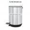 Thinnish lid stainless steel  foot pedal garbage bin kitchen pedal dust bin  bathroom trash can with soft close function