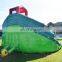 Low price huge adult and kids amusement backyard dry inflatable shark water slide