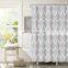 Ripple modern design waterproof peva shower curtains
