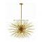Post-Modern Gold Geometric Ball LED Pendant Lighting Living Room Restaurant Bar Spark Ball Iron LED Chandelier Lamp