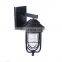 Black Lamp Fixture Corridor Aisle Lighting Art Luminaire With Switch And Usb Interface Iron Glass Wall Lights