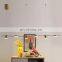 Gold Powder Glass Pendant Light Hanging Ceiling Lamp Golden Metal Pendant Lamp Chandelier LED Lamp