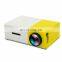 YG300 Free Shipping fashionable design big screen mini LCD projector with HD port yg500 mini projector mobile phone