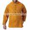 Mens Split Cowhide Leather Welding Cape Sleeves With Detachable leather welding apron