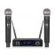 2021 Professional Handheld Cordless Dual Multi Channel Vocal Mic BT Wireless Microphone for Karaoke Streaming