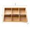 100% Organic Eco Friendly Party Picnic Camping Multi-Purpose Removable Bamboo Storage Box Pantry Organizer Kitchen & Tabletop