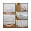 Aluminum Hexagon Frame Handle Lock Tempered Glass Double Hung Window