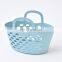 Pink bath basket Soft plastic wash storage Multi-Purpose Bath Basket with two handles