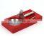 Made in china red lacquered promotion ashtray wholesale custom made wooden cigar ashtray