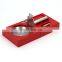 red lacquered promotion ashtray wholesale custom made wooden cigar ashtray