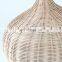 Indoor Minimalist woven rattan wall lamp shade natural ceiling pendant lampshade