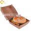 Disposable Kraft Paper Food grade burger box grease proof burger take out container food paper boxes packaging burger box