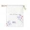 Bolsas De Joyeria Con Logotipo Envelope Earring Cotton Dust Bag Bolsa Para Joyas White Canvas Jewelry Pouch for Jewelry