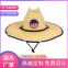 European and American men and women beach hat sunscreen straw long brim tether visor