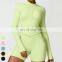 Winter Quick Dry Nude Fitness Running Jacket Slim Fit Stand Up Sports Coat Long Sleeve Zip Gym Fitness Top Yoga Jacket Women