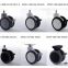 Medical Durable quiet Caster swivel wheel for hospital bed with high quality, double wheel shock resistance caster wheels