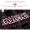 Hotswappable keyboard Volume Button white+blue mix color keycaps keyboard usb wired mechanical gaming keyboard