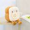 Creative Toast Plush Alarm Clock Light Cartoon Multifunctional Student Alarm Clock Kids Bedroom Bedside Bread Style