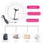 12 Inch LED Ring Light With Phone Holder And Flexible Hose Selfie Ring Light With 3 Light Modes And 10 Brightness Levels