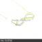 Latest design italy 925 silver "8" shape pendant infinity necklace