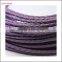 10mm Flat Braided Leather Cord for curtain cord manufactory