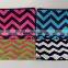 Osni fashion customed wholesle double wave printed colorful 3-ring binder canvas pencil pouch/bag for colleage