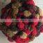 Hat Fashion ladder fancy yarn ball handknitting pom yarn