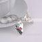 New Jewelry I LOVE YOU Heart To Heart Keyring Lover Romantic Creative Couple Key Chain