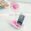 Universal OEM LOGO Super Sound-Off Electric Phone Holder Desk USB Fan Promotion