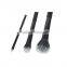 3Pcs/Set Black Makeup Cosmetic Brush Set Kit Include Face Contour Eye Brush