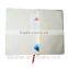 A5 pu leather hardcover bound notebook with envelope pocket at the back