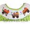 Cute pumpkin truck hand smocked bishop dress