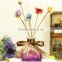 100ml colorful crimp neck glass reed diffuser bottle with lid