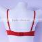 Custom red bra cotton bra push up girls bra undergarment