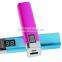 2600mah mobile portable power bank with Digital Screen to show capacity