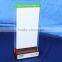 Customized vertical double sided stand up clear L-shape acrylic sign holder,A3,A4,A5 menu holder table tent                        
                                                Quality Choice