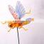 Hot Sale in Russia 6 inch Flying Locust Grasshopper Memorial Garden Stakes, Plastic Garden Stick