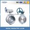 Pneumatic Double Acting Hard Seal Triple Offset Butterfly Valve Design
